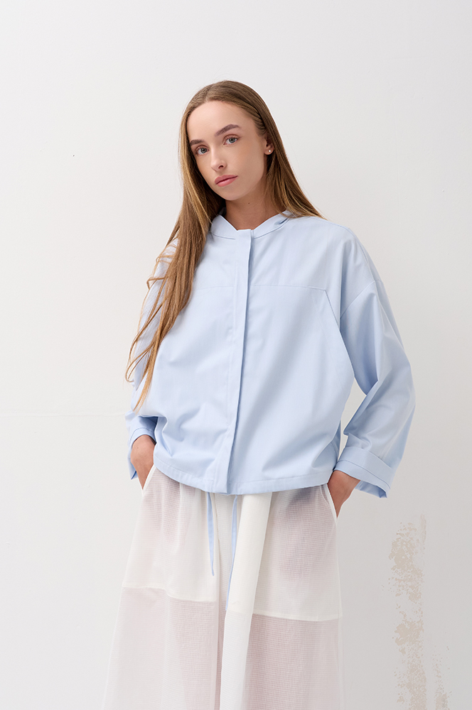 Сорочка-бомбер блакить (Р 125/4)